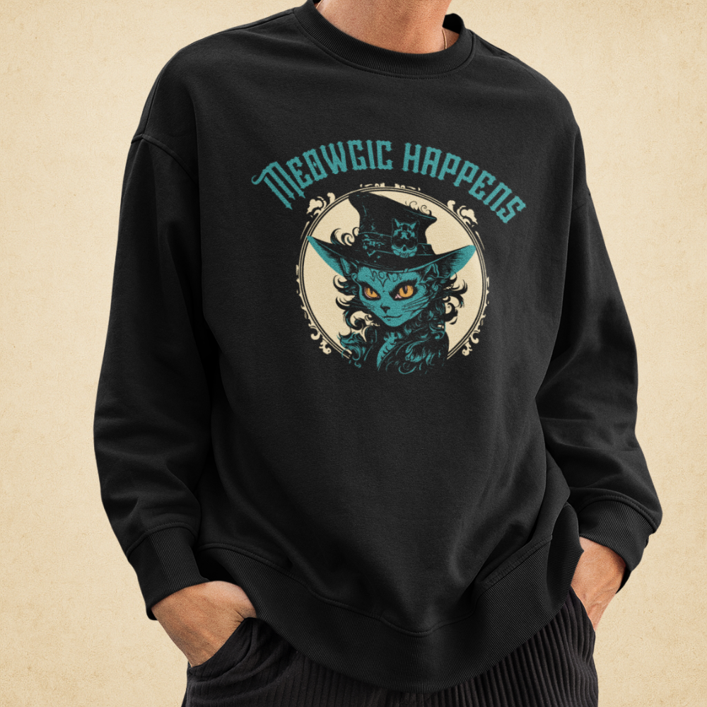 Meowgic Happens Erkek Sweatshirt