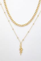 Altın Renk Yılan Kolye