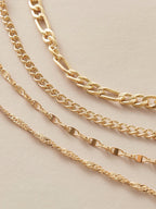 Altın Renk Bileklik 4'lü Kombin