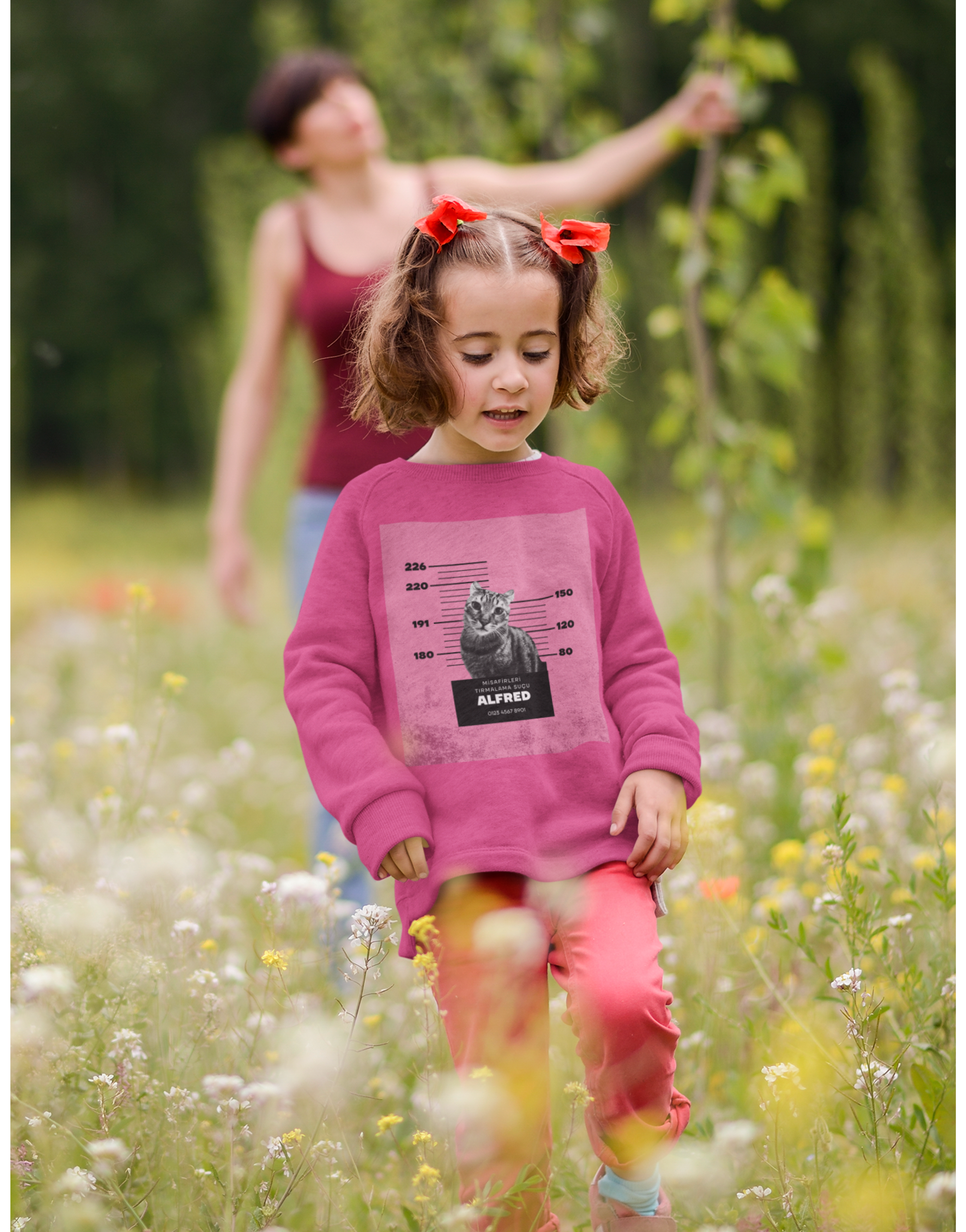 Özelleştirilebilir Evcil Hayvan Mugshot Çocuk Tişört/Sweatshirt/Hoodie