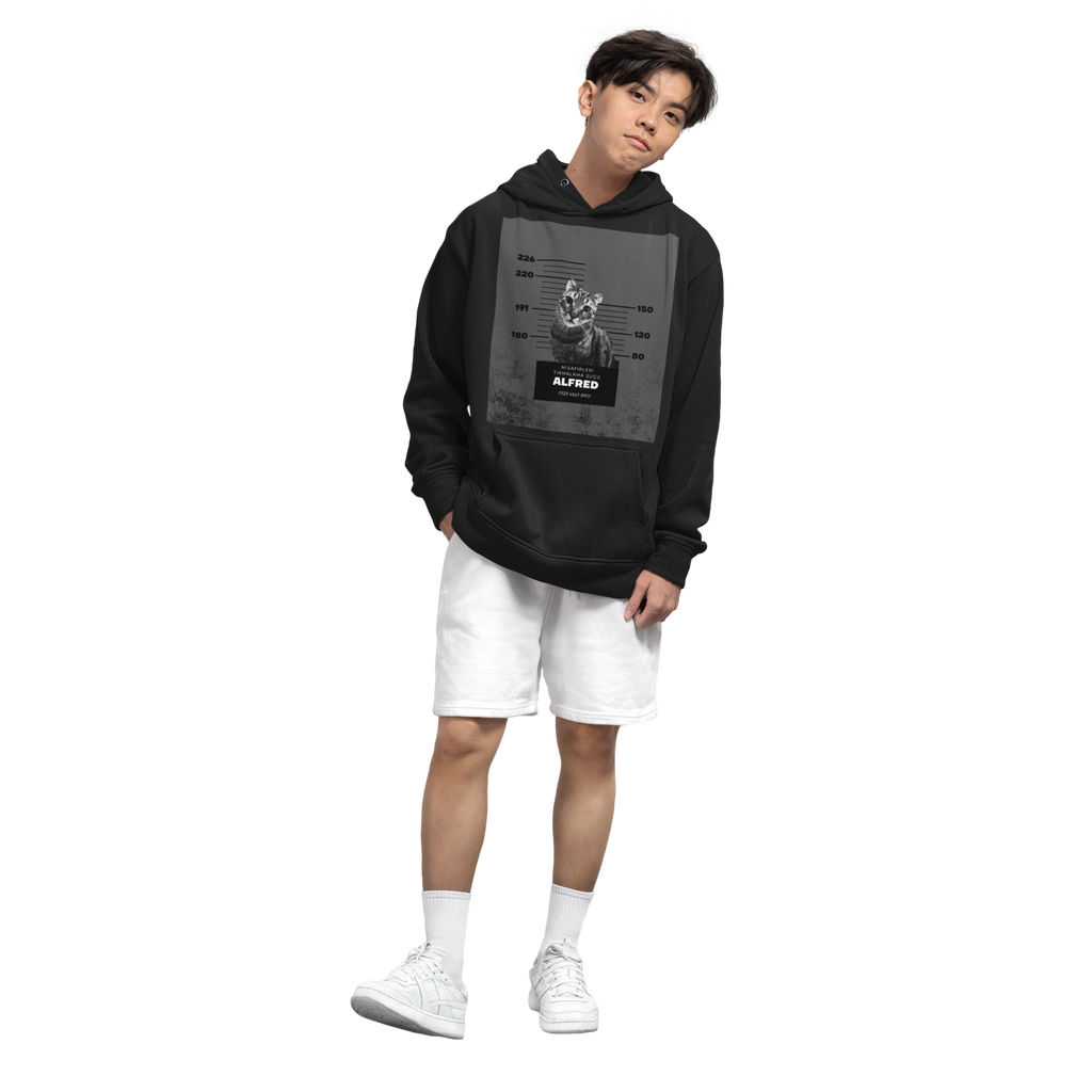 Özelleştirilebilir Evcil Hayvan Mugshot Hoodie