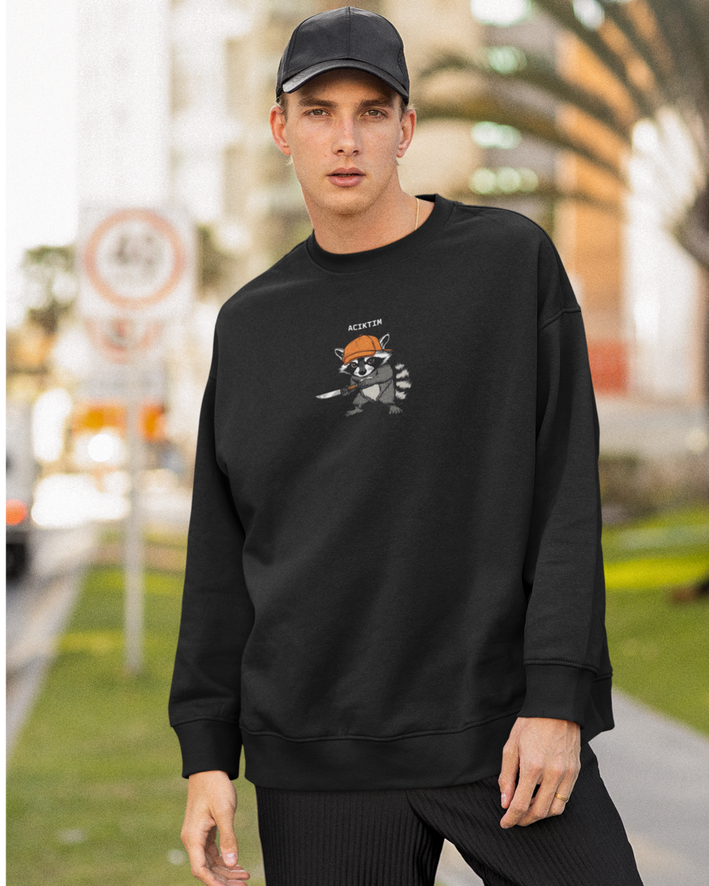 Aç Rakun Sweatshirt