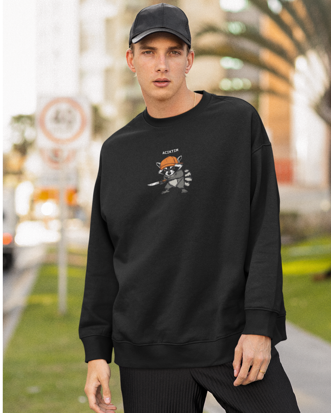 Aç Rakun Sweatshirt