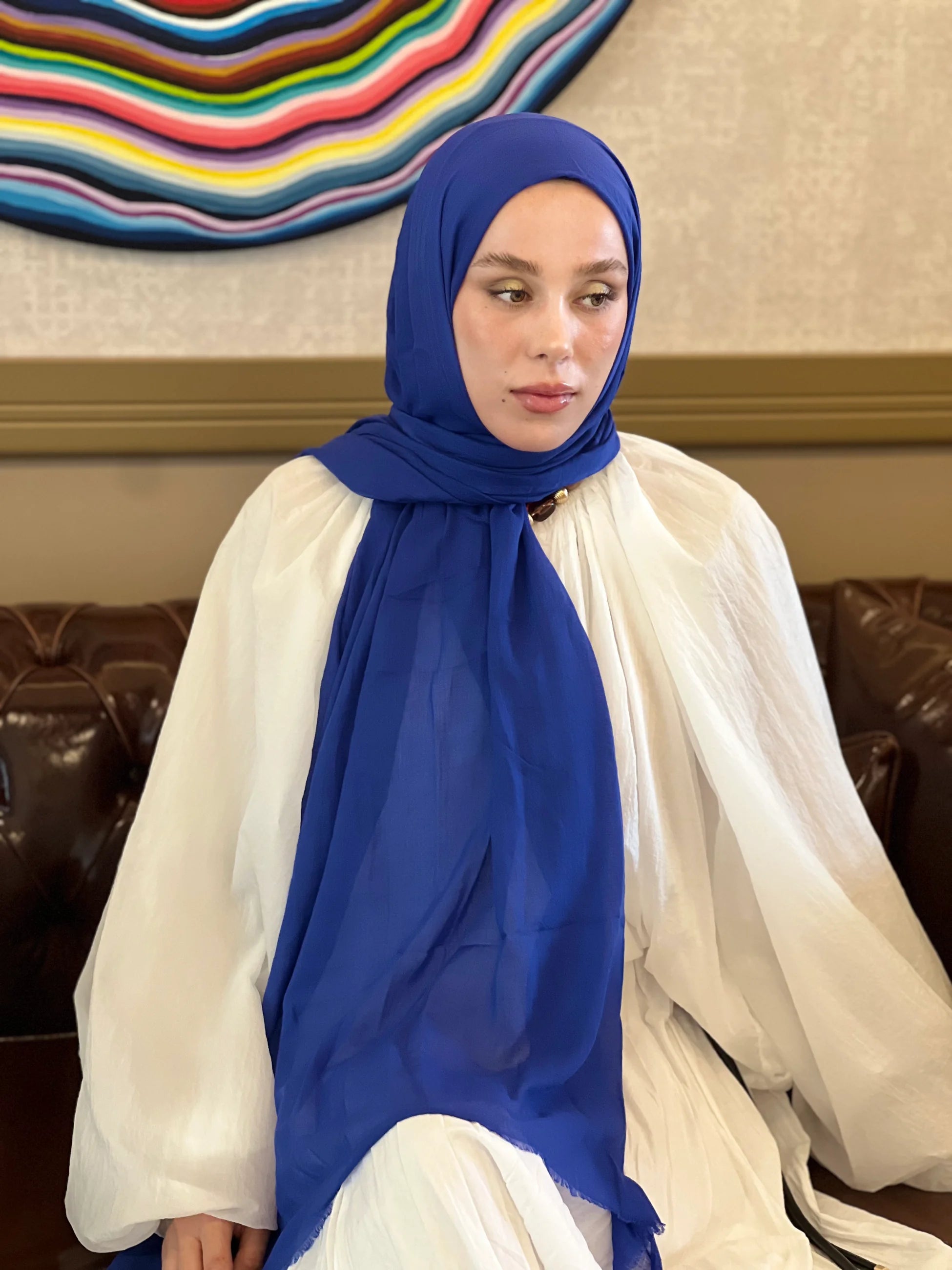 Modakaşmir Aya Serisi İnce Pamuk Şal
