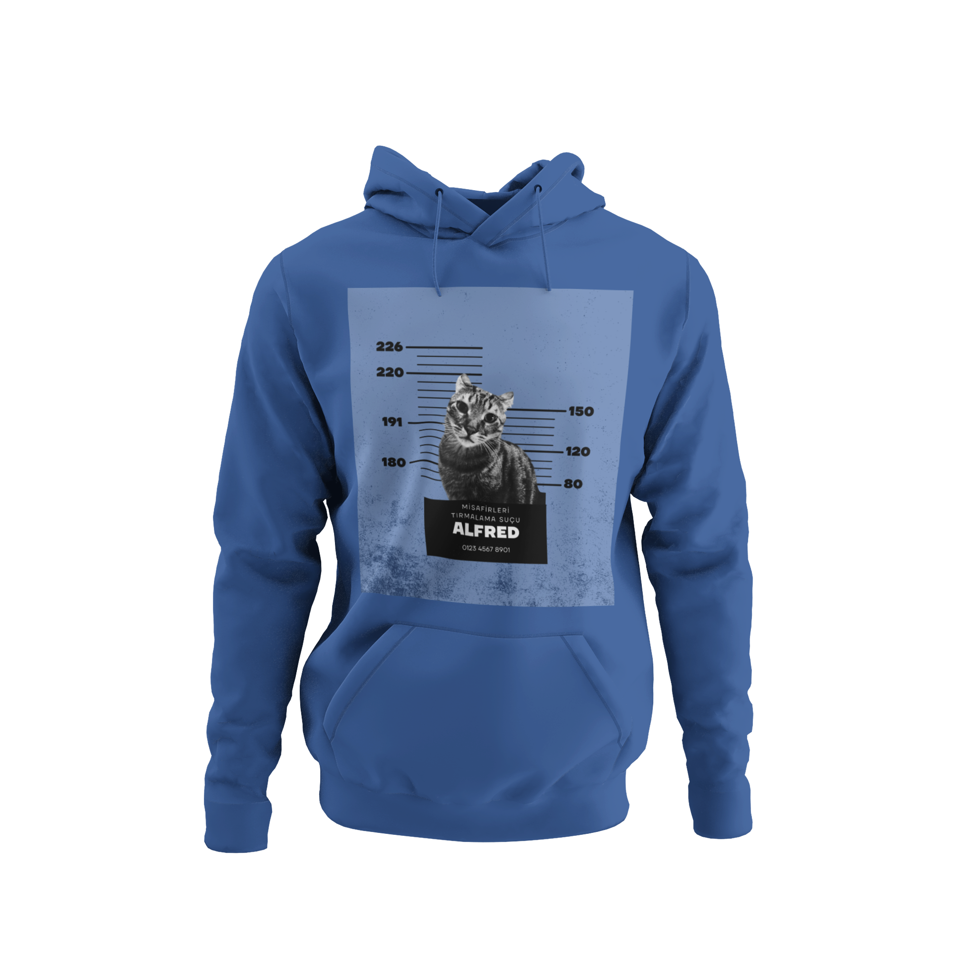 Özelleştirilebilir Evcil Hayvan Mugshot Hoodie